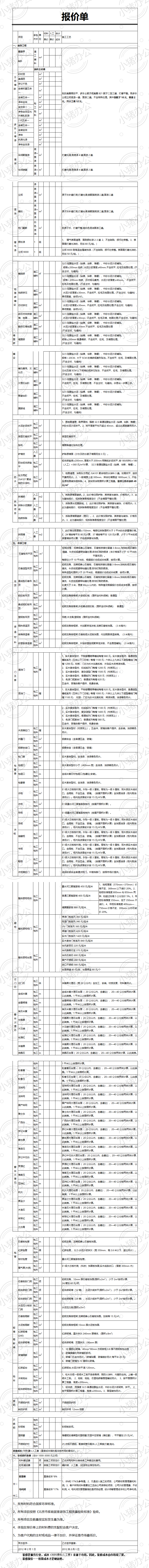 装修报价报价单word模板可编辑(高清无水印)3